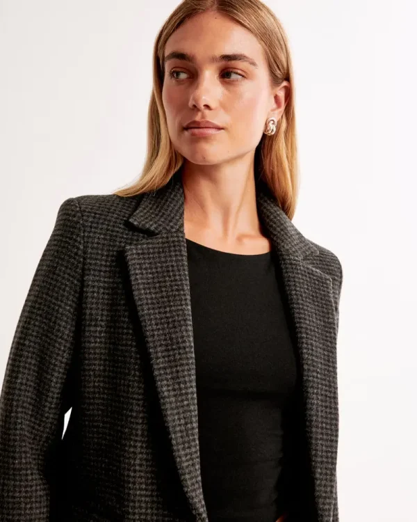 Wool-Blend Blazer